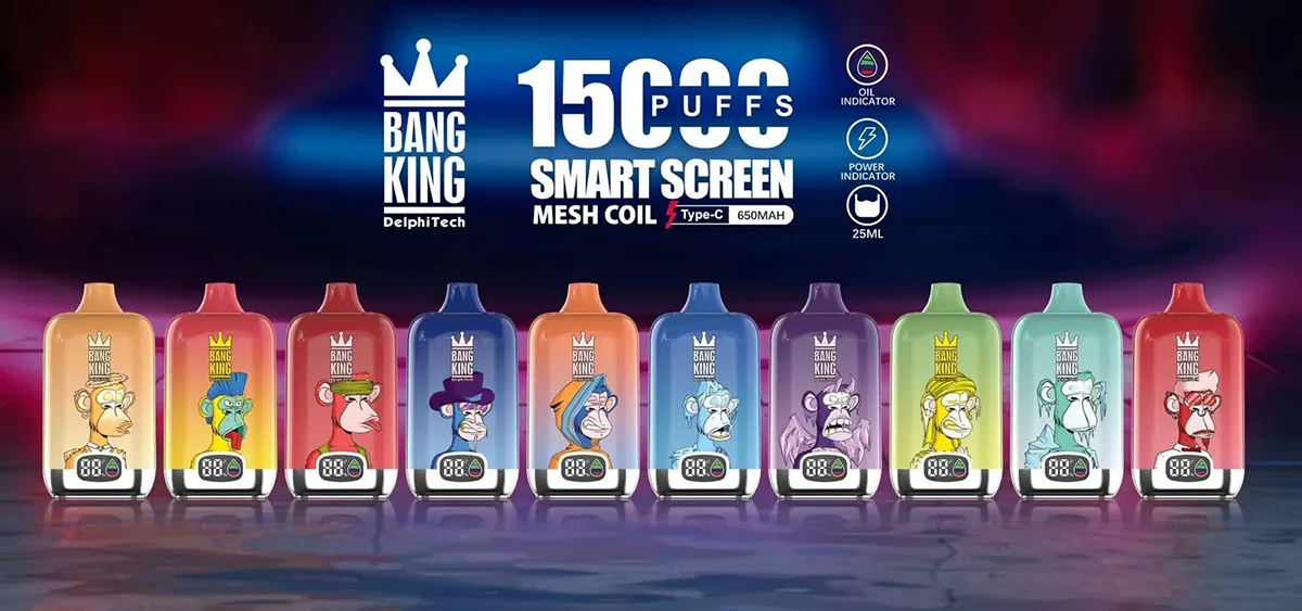 BANG KING SMART SCREEN 15000 使い捨て電子タバコの製品画像 BANG KING SMART SCREEN 15000 使い捨て電子タバコの製品画像
