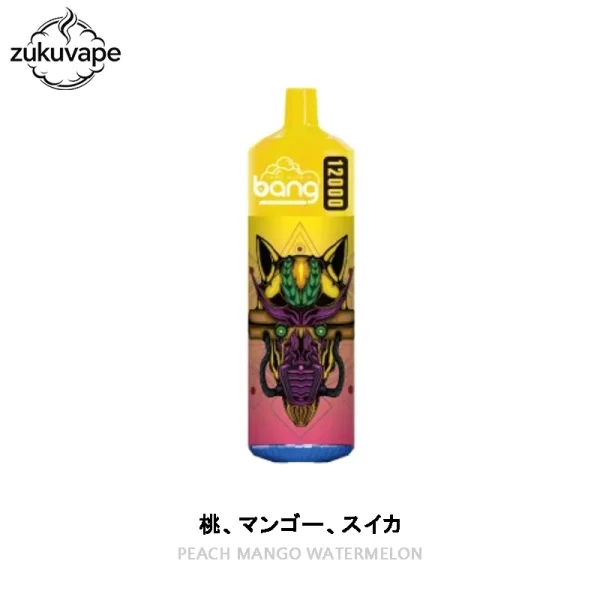 BANG 12000 使い捨て電子タバコ ピーチマンゴーウォーターメロン