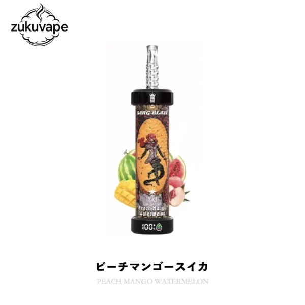 Bang Blaze 60000 使い捨て電子タバコ ピーチマンゴースイカ