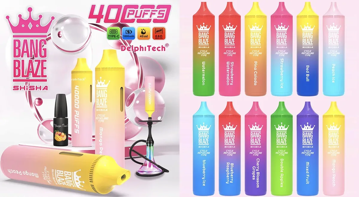 Bang Blaze Shisha 40000 使い捨て電子タバコの製品画像 Bang Blaze Shisha 40000 使い捨て電子タバコの製品画像