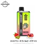 Bang King 30000 使い捨て電子タバコ ストロベリーキウイ＆ピーチアイス
