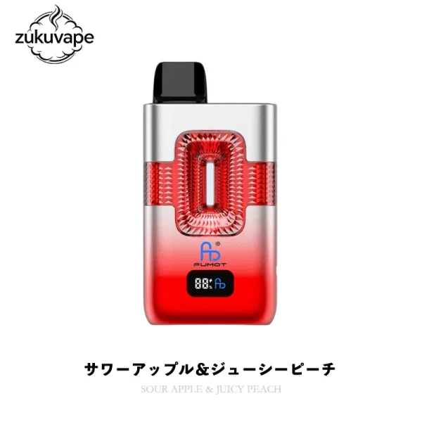 Fumot Eco 50000 二合一フレーバー切替 使い捨て電子タバコ サワーアップル＆ジューシーピーチ