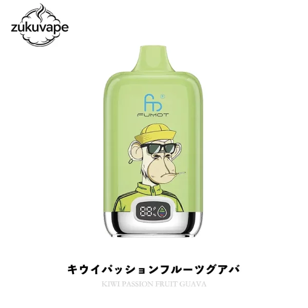 Fumot Digital Box 12000 使い捨て電子タバコ キウイパッションフルーツグアバ