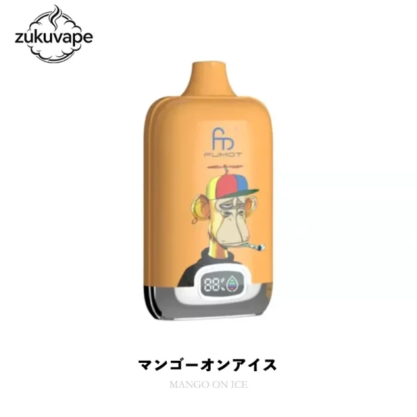 Fumot Digital Box 12000 使い捨て電子タバコ マンゴーオンアイス
