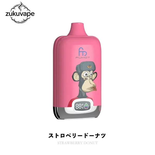 Fumot Digital Box 12000 使い捨て電子タバコ ストロベリードーナツ