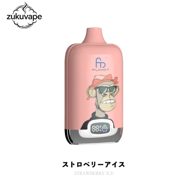 Fumot Digital Box 12000 使い捨て電子タバコ ストロベリーアイス
