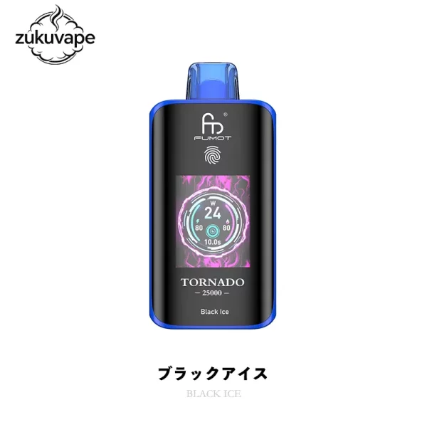 Fumot Tornado 25000 使い捨て電子タバコ ブラックアイス