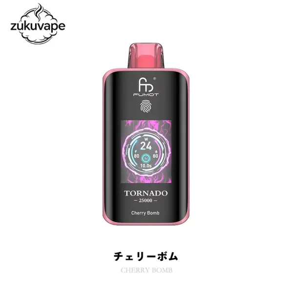 Fumot Tornado 25000 使い捨て電子タバコ チェリーボム