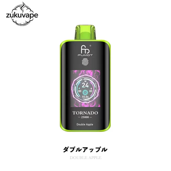 Fumot Tornado 25000 使い捨て電子タバコ ダブルアップル