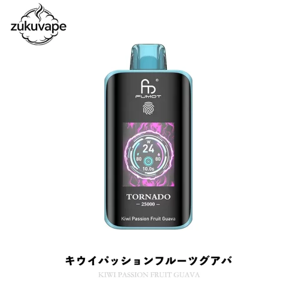 Fumot Tornado 25000 使い捨て電子タバコ キウイパッションフルーツグアバ