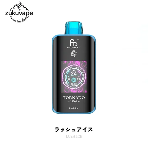 Fumot Tornado 25000 使い捨て電子タバコ ラッシュアイス