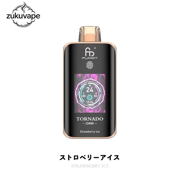 Fumot Tornado 25000 使い捨て電子タバコ ストロベリーアイス