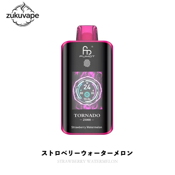 Fumot Tornado 25000 使い捨て電子タバコ ストロベリーウォーターメロン