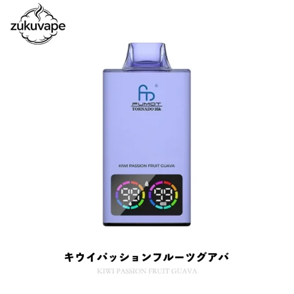 Fumot Tornado 35000 使い捨て電子タバコ キウイパッションフルーツグアバ