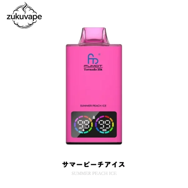 Fumot Tornado 35000 使い捨て電子タバコ サマーピーチアイス