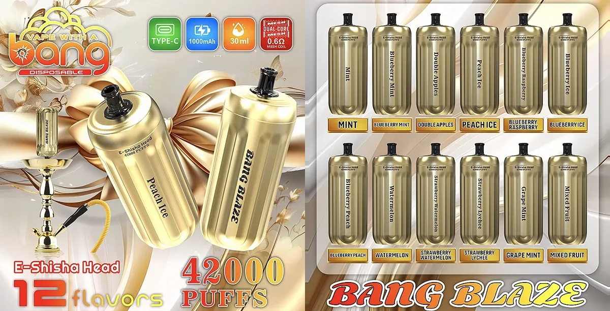 Bang Blaze 42000 使い捨て電子タバコの製品画像 BANG BLAZE 42000 使い捨て電子タバコの製品画像