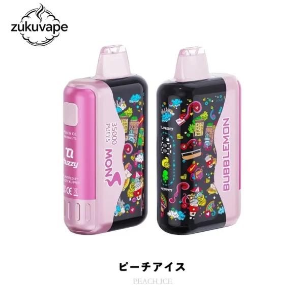 Bubblemon Graffiti Tuzzy 35K 使い捨てVAPE 35000パフ ピーチアイス