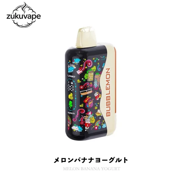 Bubblemon Graffiti Tuzzy 35K 使い捨てVAPE 35000パフ ニコチン2% メロンバナナヨーグルト